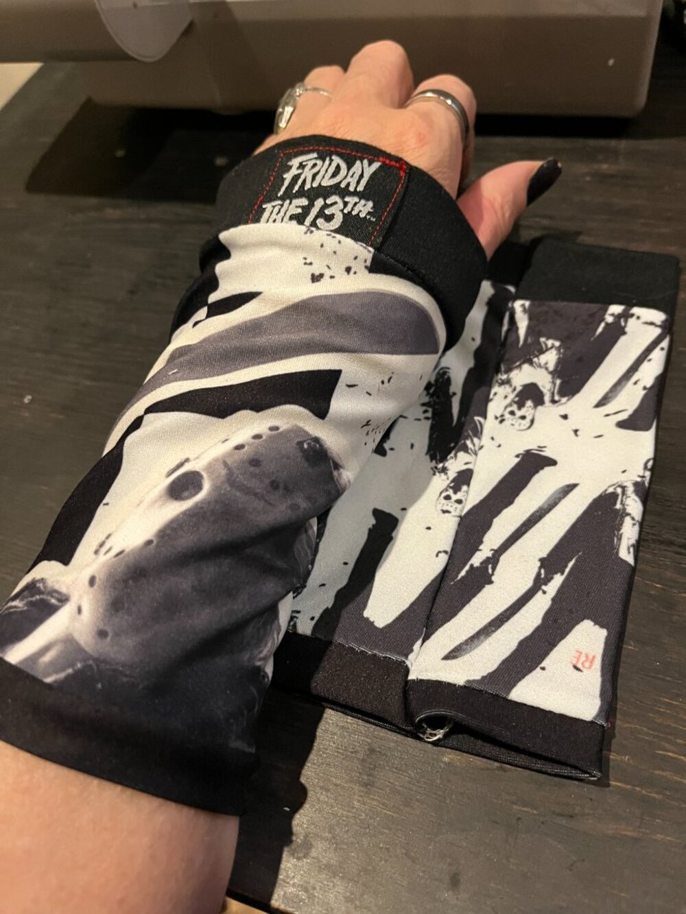 Handmade Friday the 13th Wrist Cuffs